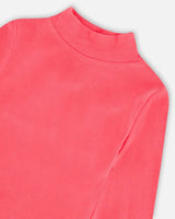 Super Soft Brushed Long Sleeve Mock Neck Top Magenta | Deux par Deux | Jenni Kidz