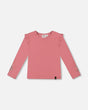 Super Soft Brushed Rib T-Shirt Light Pink | Deux par Deux | Jenni Kidz