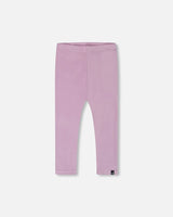 Super Soft Rib Leggings Blue Lilac | Deux par Deux | Jenni Kidz