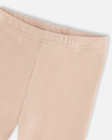 Super Soft Rib Leggings Medium Beige | Deux par Deux | Jenni Kidz