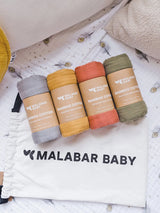 Swaddle Set - 4 Pack Gift Set | Malabar Baby | Jenni Kidz