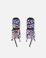 Technical Mittens Printed Rainbow Leopard | Deux par Deux | Jenni Kidz