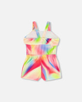 Terry Cloth Jumpsuit Multicolor Pink | Deux par Deux | Jenni Kidz