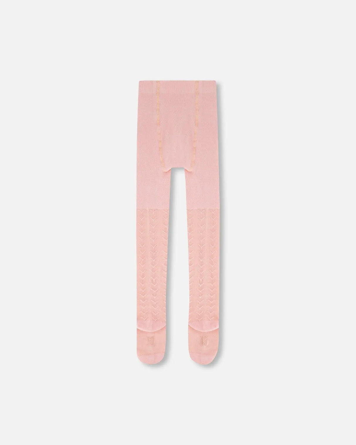 Tonal Jacquard Tights Light Pink | Deux par Deux | Jenni Kidz