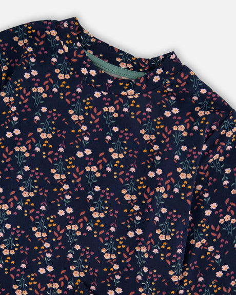Tunic And Leggings Set Navy Floral | Deux par Deux | Jenni Kidz