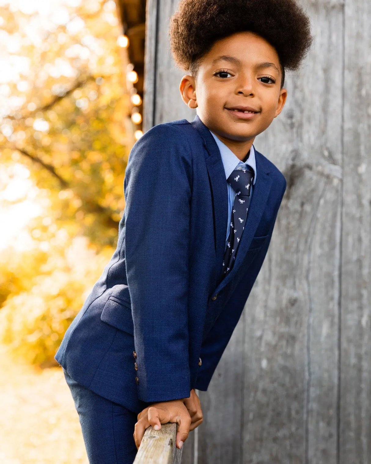 Two Button Blazer Navy Blue | Deux par Deux | Jenni Kidz