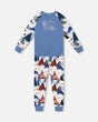 Two-Piece Organic Cotton Pajama Set White Bear Print | Deux par Deux | Jenni Kidz