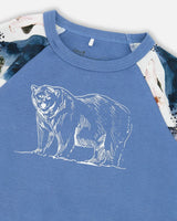 Two-Piece Organic Cotton Pajama Set White Bear Print | Deux par Deux | Jenni Kidz