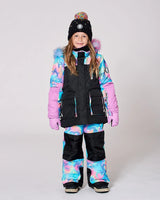 Two-Piece Play Snowsuit Rainbow Heart Print | Deux par Deux | Jenni Kidz