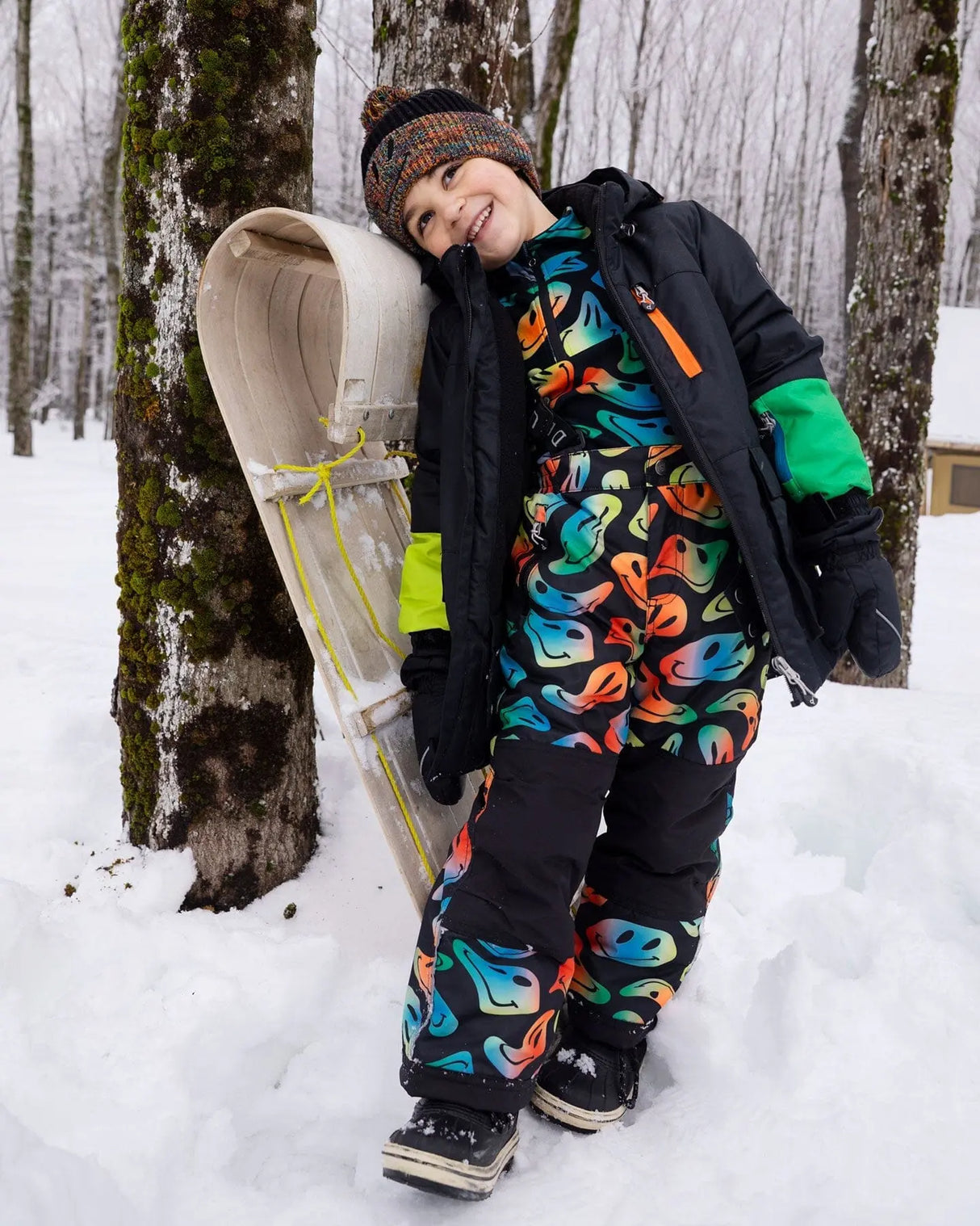 Two-Piece Play Snowsuit Smiley Face | Deux par Deux | Jenni Kidz