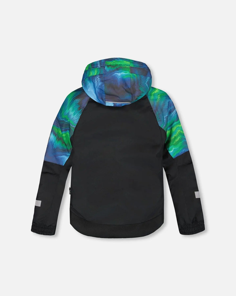 Deux Par Deux Play snow pants green with adjustable suspenders, snow gaiters keep slush out