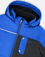 Two-Piece Play Snowsuit With Contrast Jacket Black | Deux par Deux | Jenni Kidz