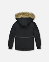 Two-Piece Play Snowsuit With Contrast Jacket Brown Sugar | Deux par Deux | Jenni Kidz