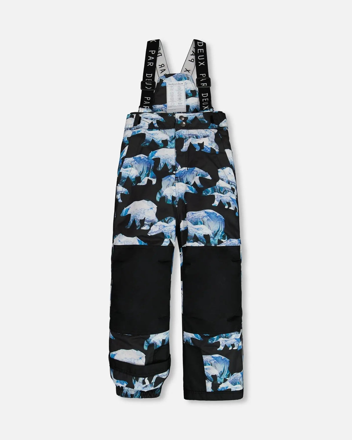 Two Piece Snowsuit Black Printed Blue Bears | Deux par Deux | Jenni Kidz