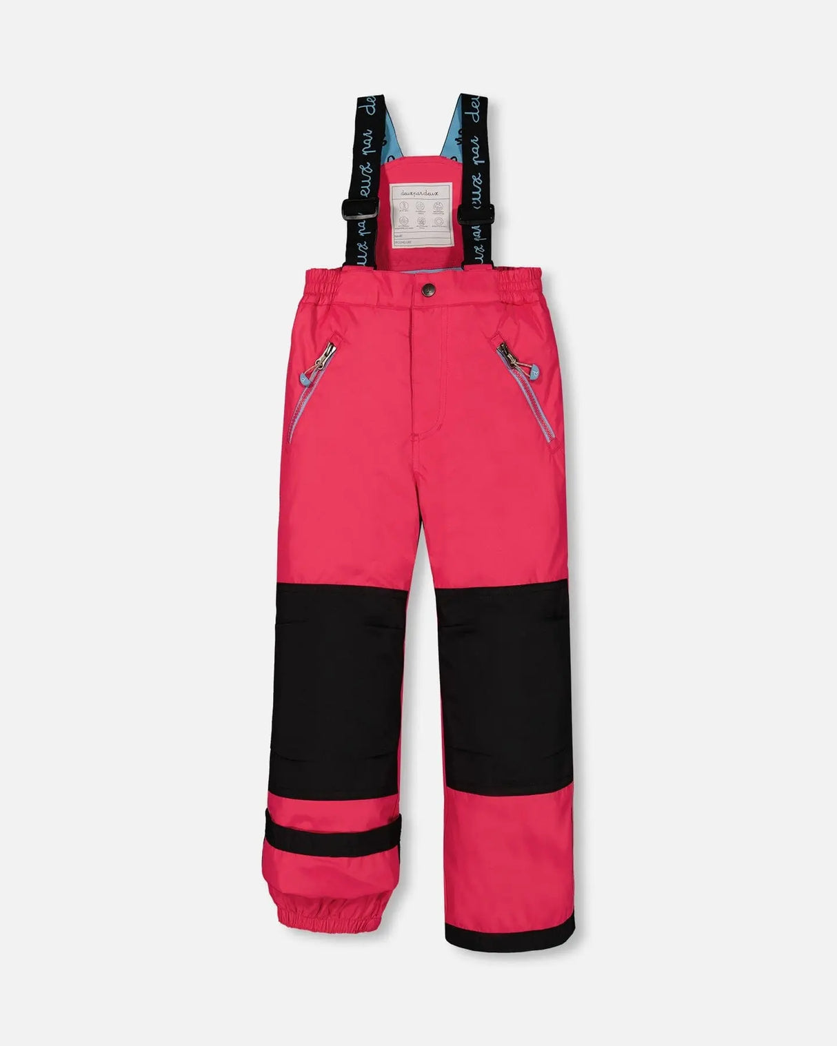 Two Piece Snowsuit Black Printed Rose With Fuschia Pink | Deux par Deux | Jenni Kidz