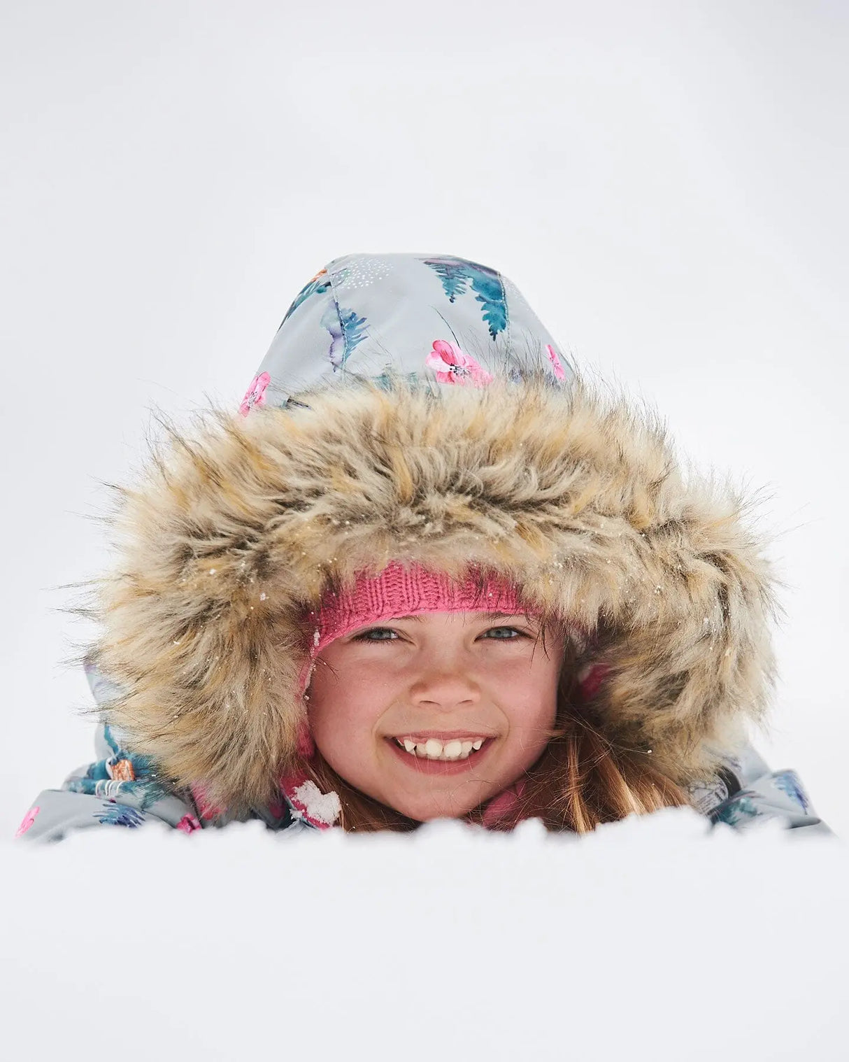 Two Piece Snowsuit Candy Pink Printed Deer | Deux par Deux | Jenni Kidz