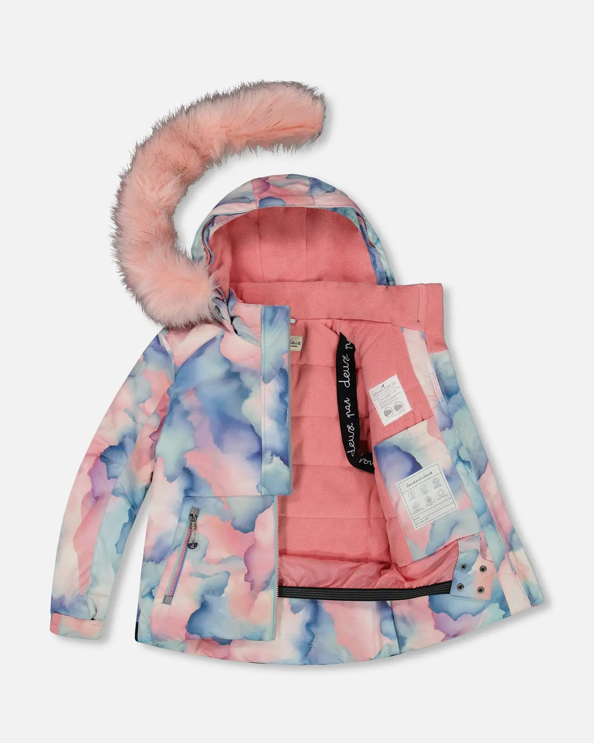 Two Piece Snowsuit Printed Pastel Watercolor | Deux par Deux | Jenni Kidz