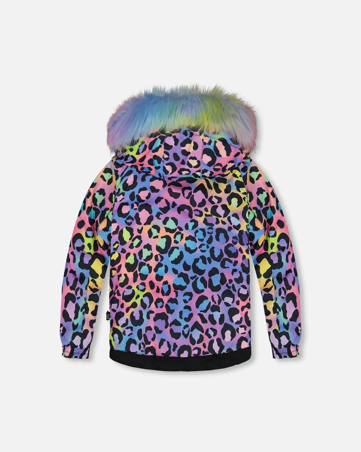 Two Piece Snowsuit Printed Rainbow Leopard And Black | Deux par Deux | Jenni Kidz