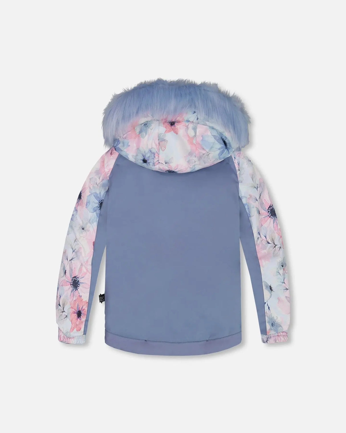 Two Piece Snowsuit Printed Watercolor Blue Flowers | Deux par Deux | Jenni Kidz