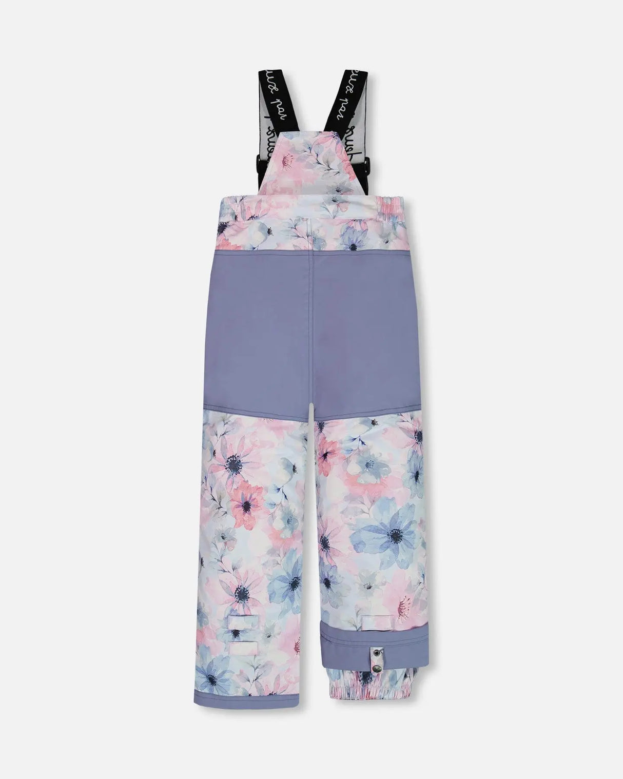 Two Piece Snowsuit Printed Watercolor Blue Flowers | Deux par Deux | Jenni Kidz