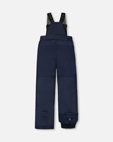 Two Piece Snowsuit Watercolor Pine Print And Solid Navy Pant | Deux par Deux | Jenni Kidz