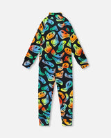 Two-Piece Thermal Underwear Set Smiley Face Boy | Deux par Deux | Jenni Kidz