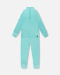 Two-Piece Thermal Underwear Set Turquoise Blue | Deux par Deux | Jenni Kidz