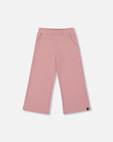 Waffle Flare Leg Pants Dusty Pink | Deux par Deux | Jenni Kidz