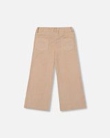 Wide Leg Corduroy Pants Beige | Deux par Deux | Jenni Kidz