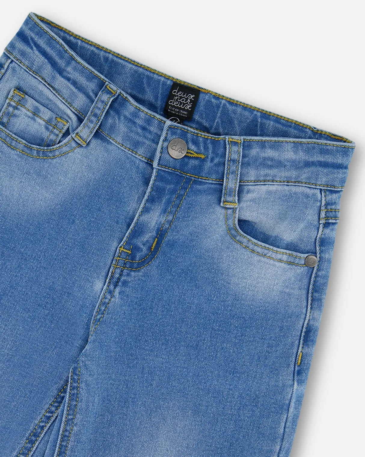 Wide Leg Jeans Denim Blue | Deux par Deux | Jenni Kidz