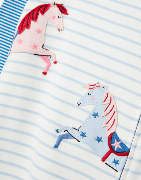 Winfield Organically Grown Cotton Artwork Romper - Hotchhorse | Joules | Joules | Jenni Kidz
