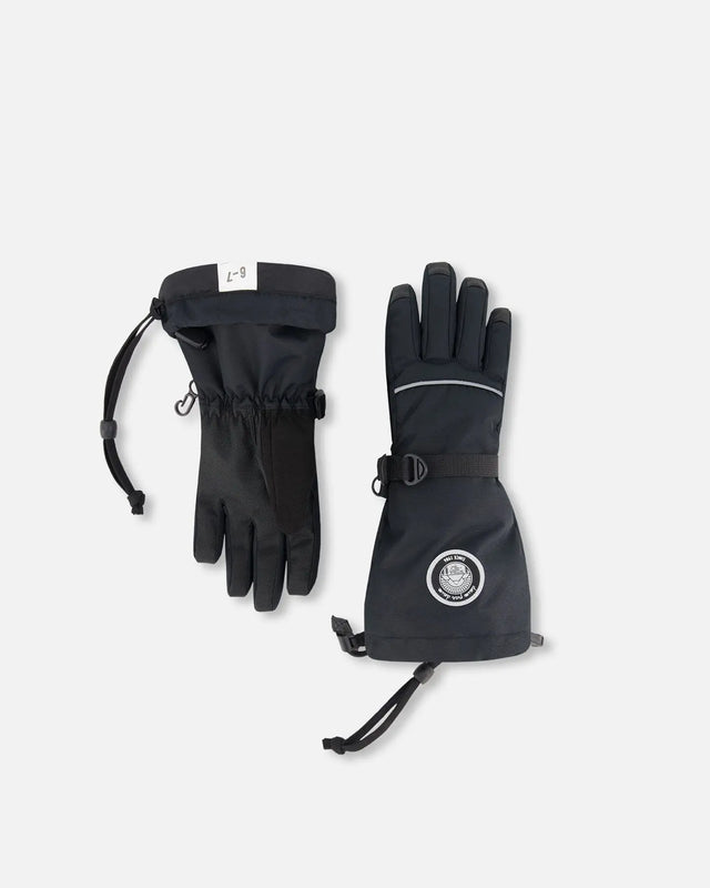 Winter Teknik Gloves Black | Deux par Deux | Jenni Kidz