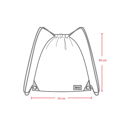 Drawstring Bag Black Printed Controller-3