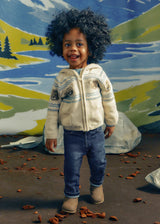 Mayoral baby girl jeans in Dark Denim, sizes 6M-4Y – product view 2