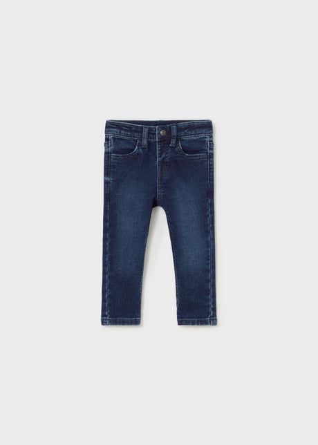 Mayoral baby girl jeans in Dark Denim, sizes 6M-4Y – product view 1