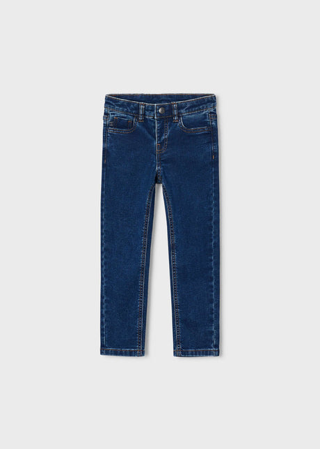 Mayoral boys jeans 4516-69 in dark wash denim, front view