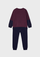 Boys Sweat Tracksuit - Ciruela | Mayoral - Jenni Kidz