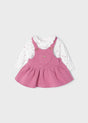 Baby Dungaree Skirt & Blouse Set - Pink  Girl | Mayoral - Jenni Kidz