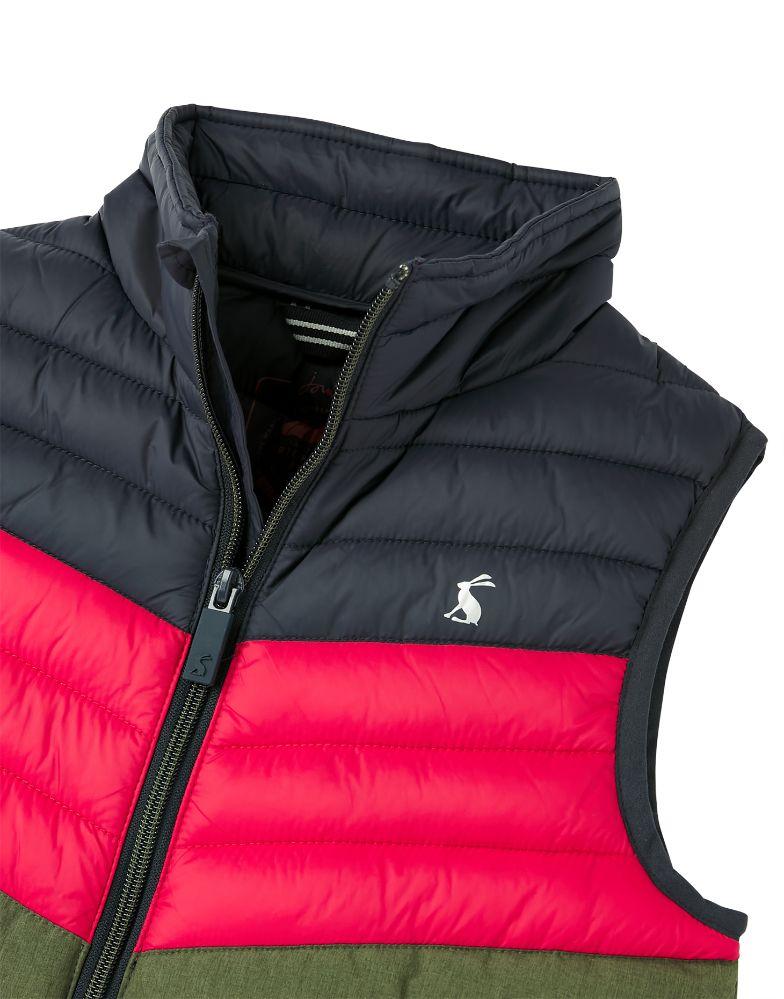 Boys Crofton Colourblock Packable Gilet  | Joules - Jenni Kidz