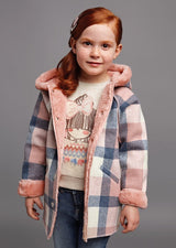 Girls Plaid Coat | Mayoral - Jenni Kidz