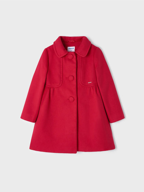 Girls Red Traditional Mouflon Coat | Mayoral - Jenni Kidz