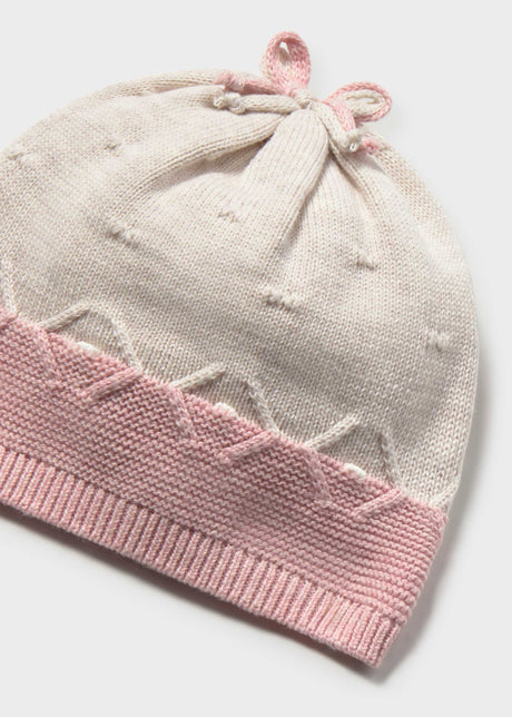 Mayoral newborn 3-piece knit set in Rosa Baby Vigore, sizes 2-18M – product view 5