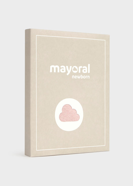 Mayoral newborn 3-piece knit set in Rosa Baby Vigore, sizes 2-18M – product view 6