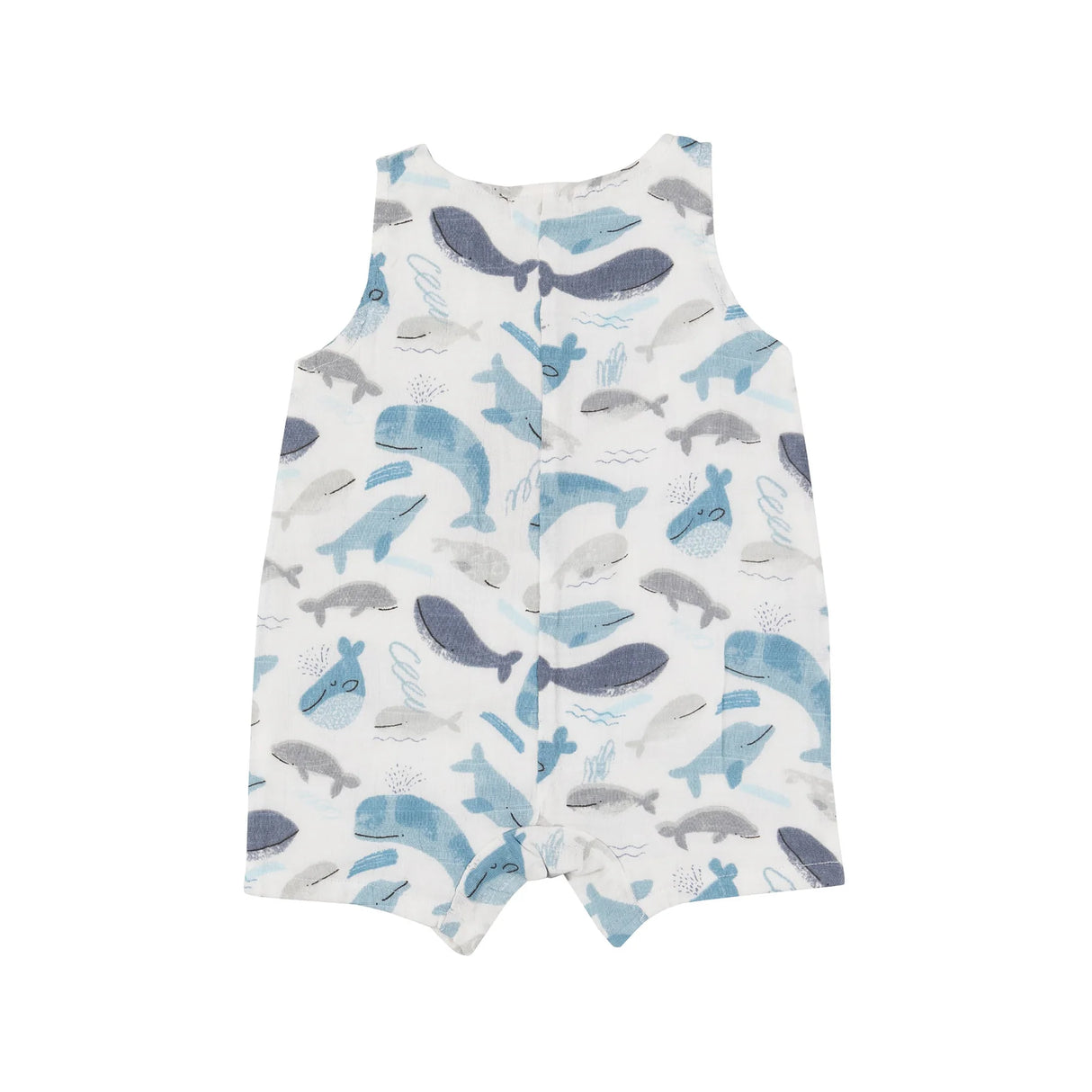 Shortie Romper - Blue Whales | Angel Dear - Jenni Kidz