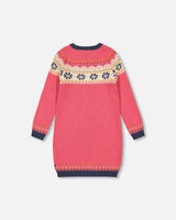 Icelandic Knitted Dress Pink-2