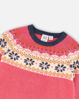 Icelandic Knitted Dress Pink-3