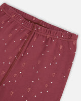 Organic Cotton Long Sleeve Two Piece Pajama Set Pink Penguins Print-4