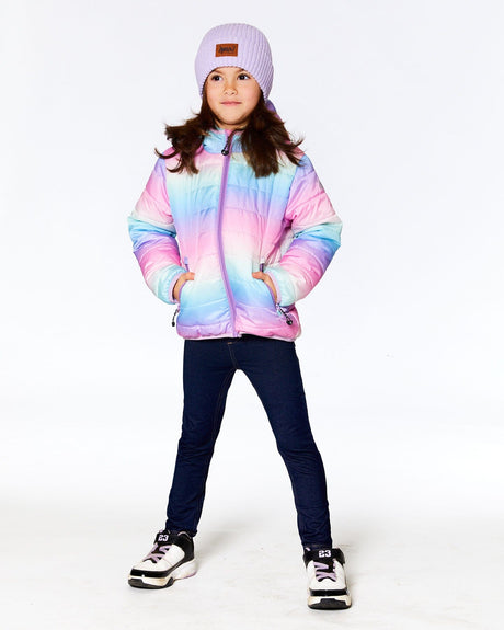 Quilted Transition Jacket Multicolor Gradient-1