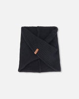 Knit Neckwarmer Black-1