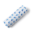 ORGANIC SWADDLE - BLUE BUTTERFLY-0